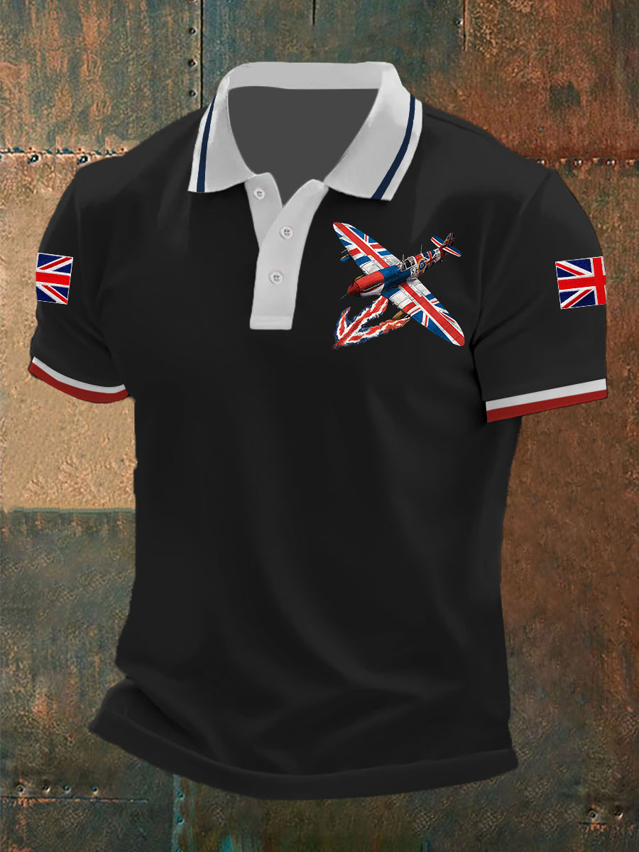 Men's Union Jack Fighter Short Sleeve Shirt