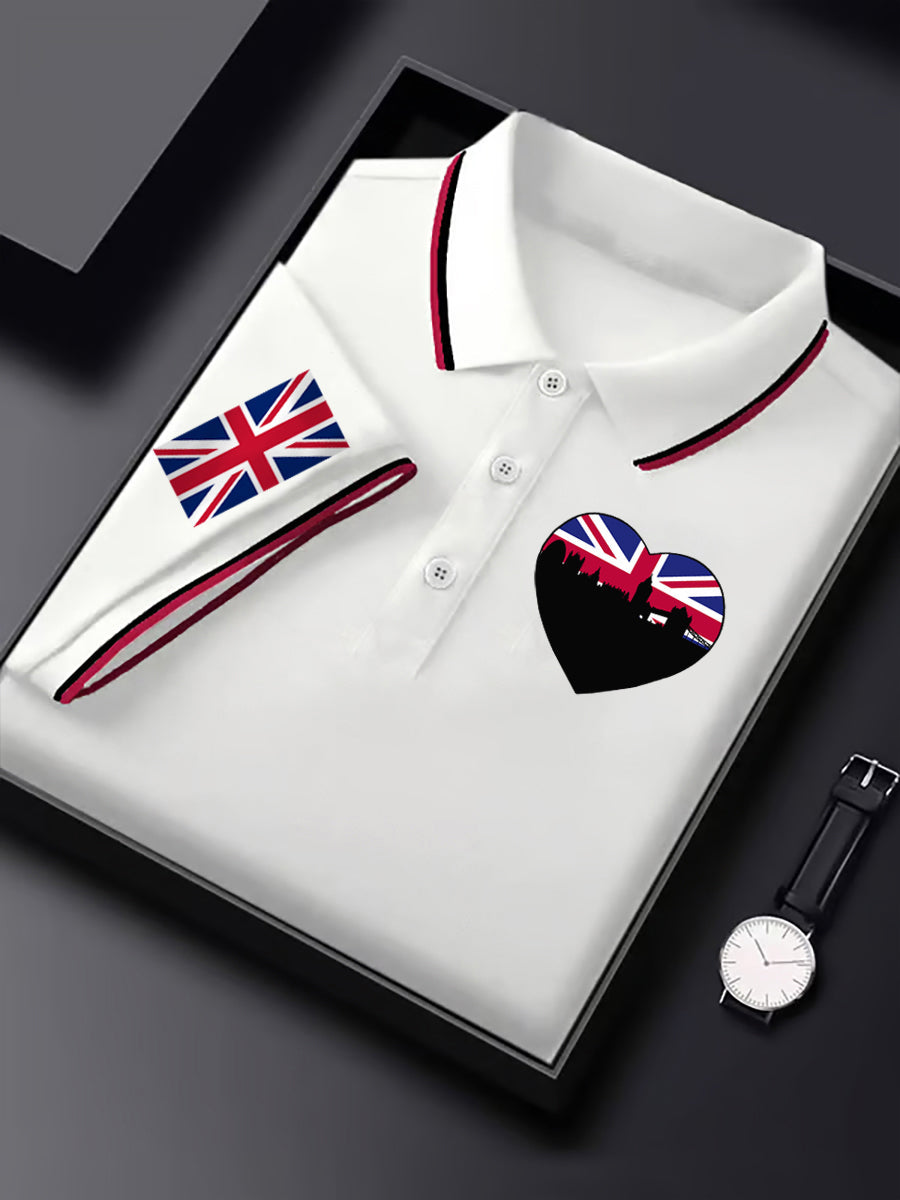 Men's Vintage England Flag Casual Shirt