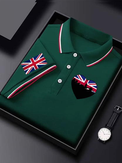 Men's Vintage England Flag Casual Shirt