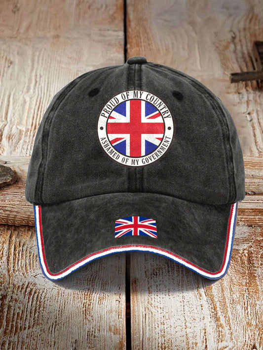 Unisex UK Flag United We Stand Printed Hat