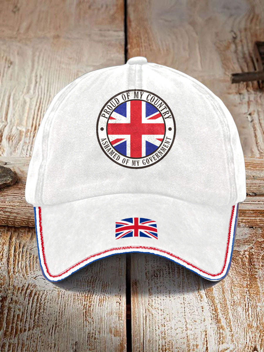 Unisex UK Flag United We Stand Printed Hat
