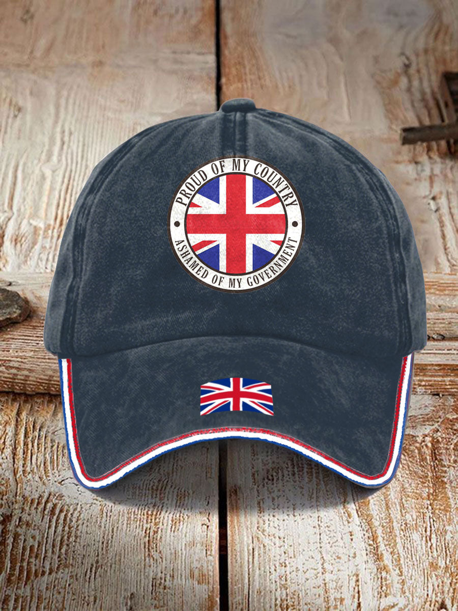 Unisex UK Flag United We Stand Printed Hat