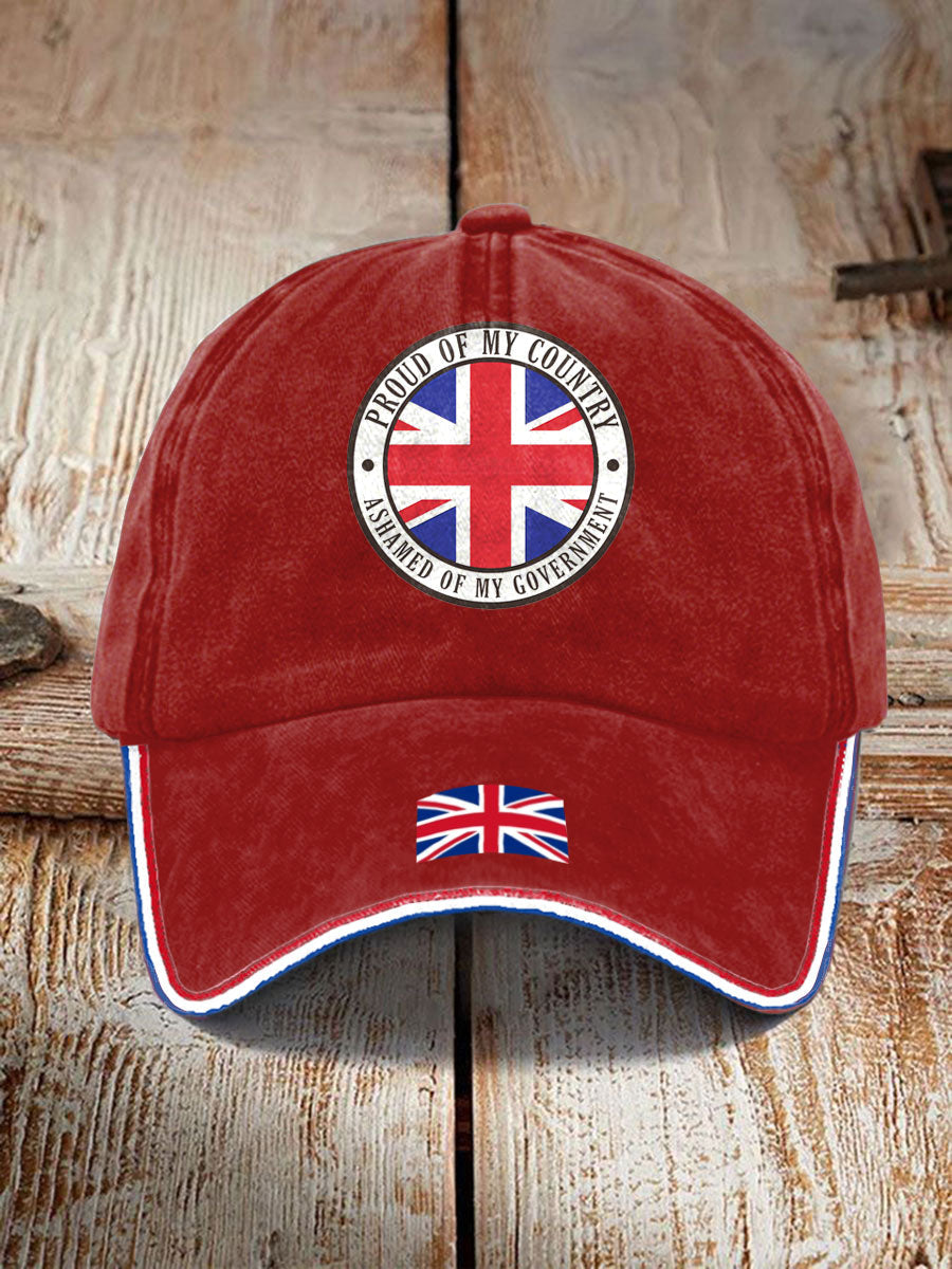 Unisex UK Flag United We Stand Printed Hat