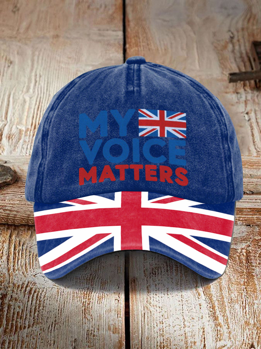 Unisex My Voice Matters UK Hat