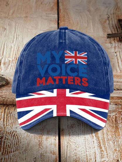 Unisex My Voice Matters UK Hat