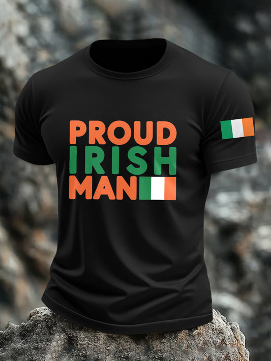 Men's Proud Irish Man Print Casual Shirt