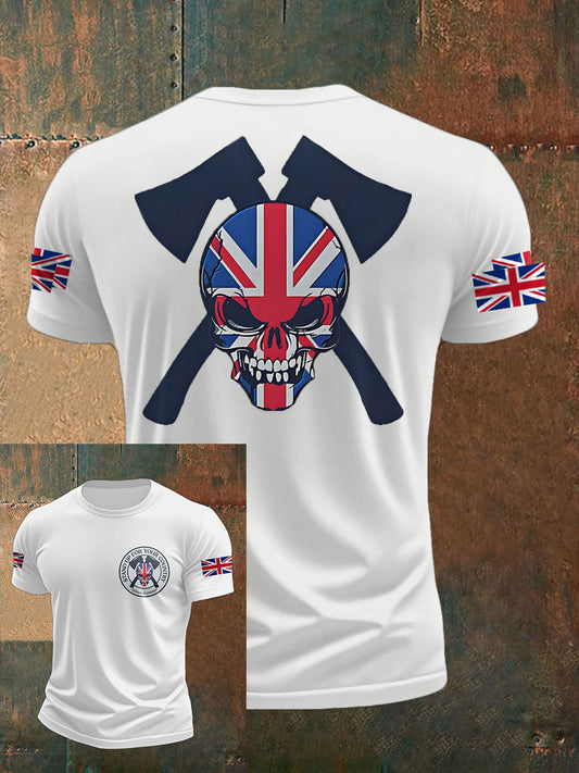 Men's UK Flag Immigration Printed T-shirt