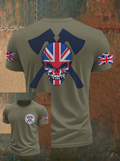 Men's UK Flag Immigration Printed T-shirt