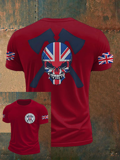Men's UK Flag Immigration Printed T-shirt