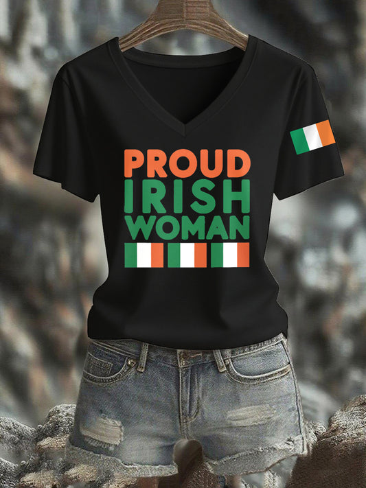 Women's Irish Print Short Sleeve T-Shirt