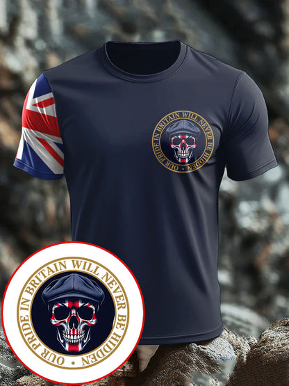 Men's UK Flag Patriot Printed T-Shirt