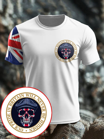 Men's UK Flag Patriot Printed T-Shirt