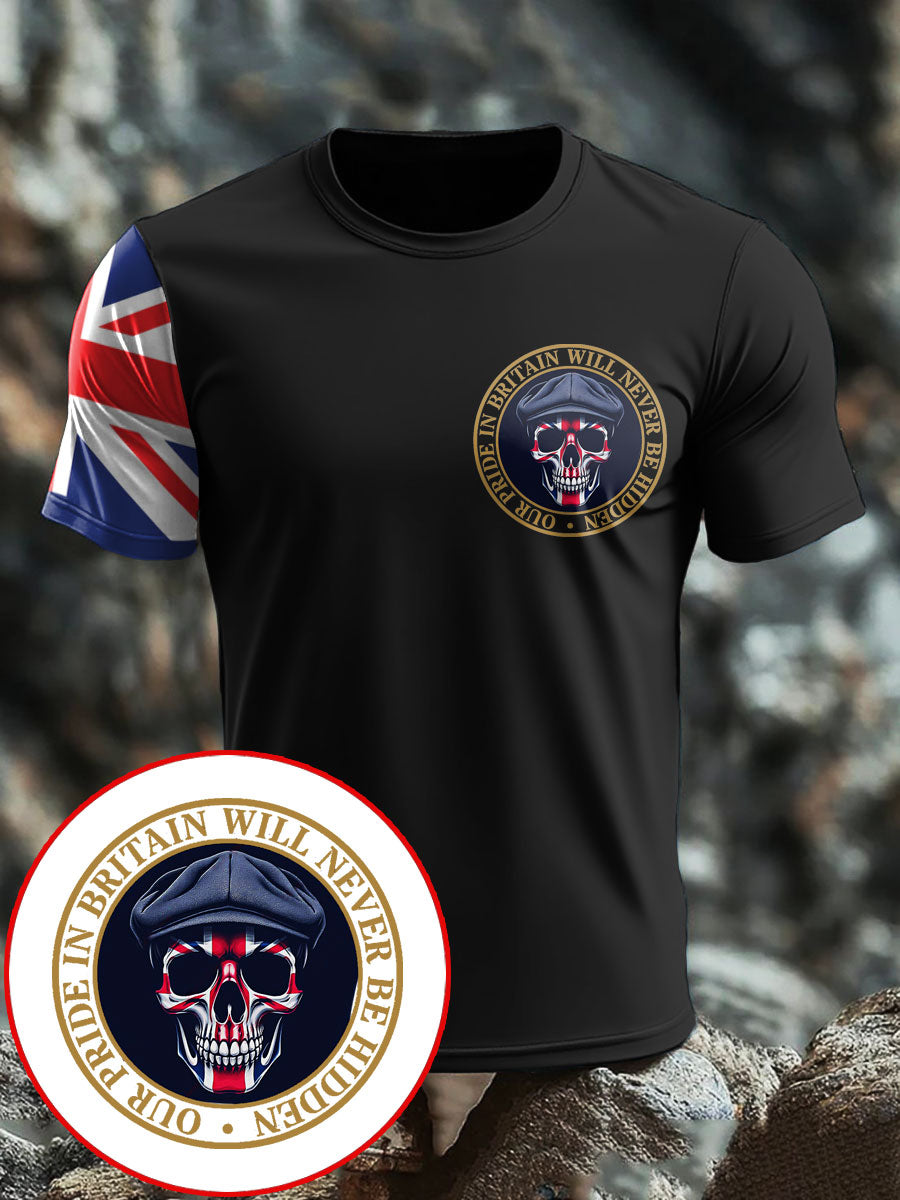 Men's UK Flag Patriot Printed T-Shirt