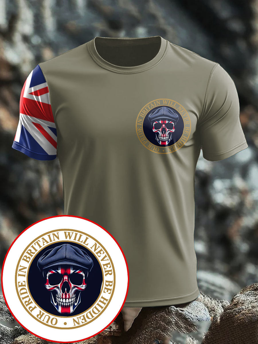 Men's UK Flag Patriot Printed T-Shirt