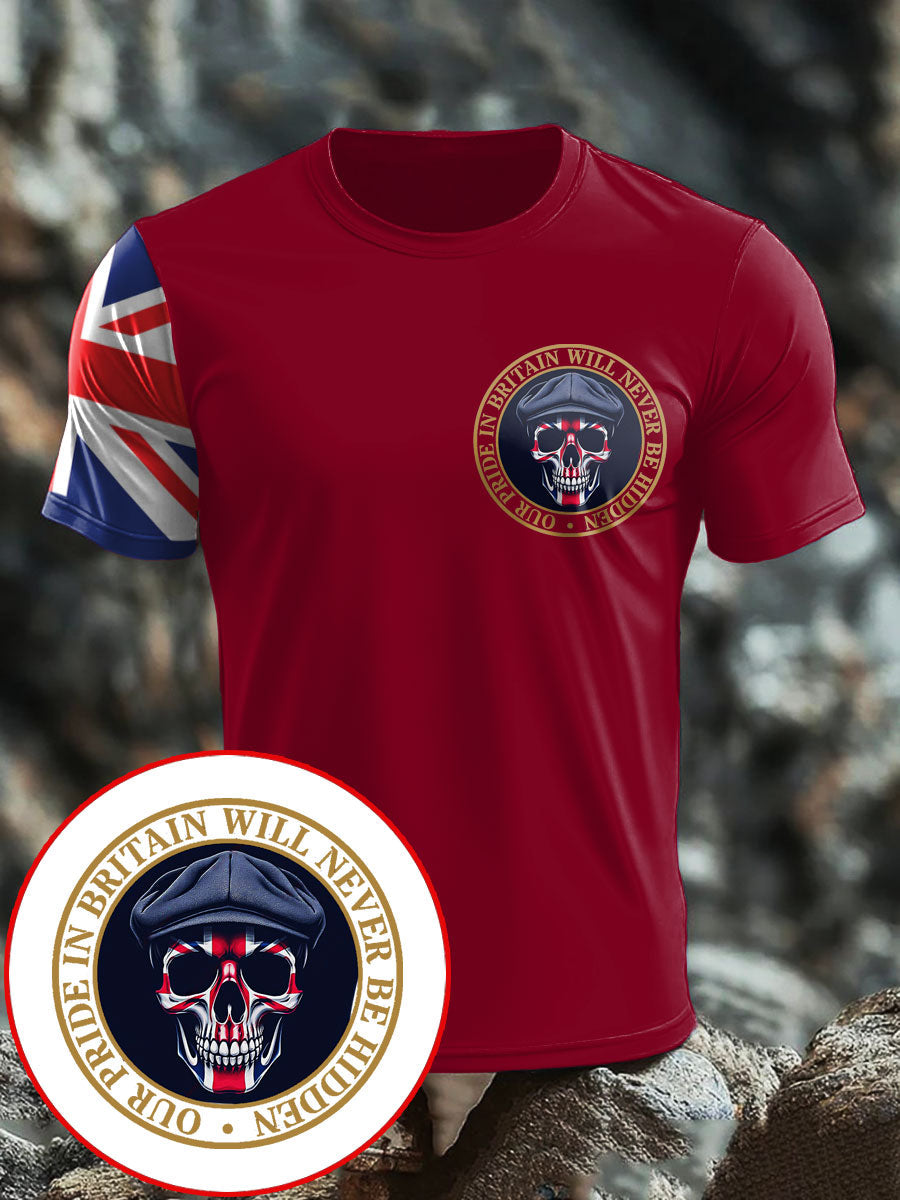 Men's UK Flag Patriot Printed T-Shirt