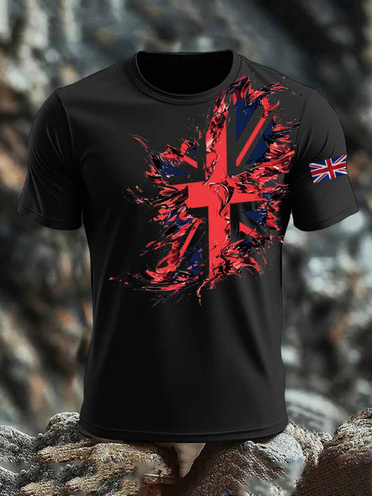 Men's British short sleeves t-shirt