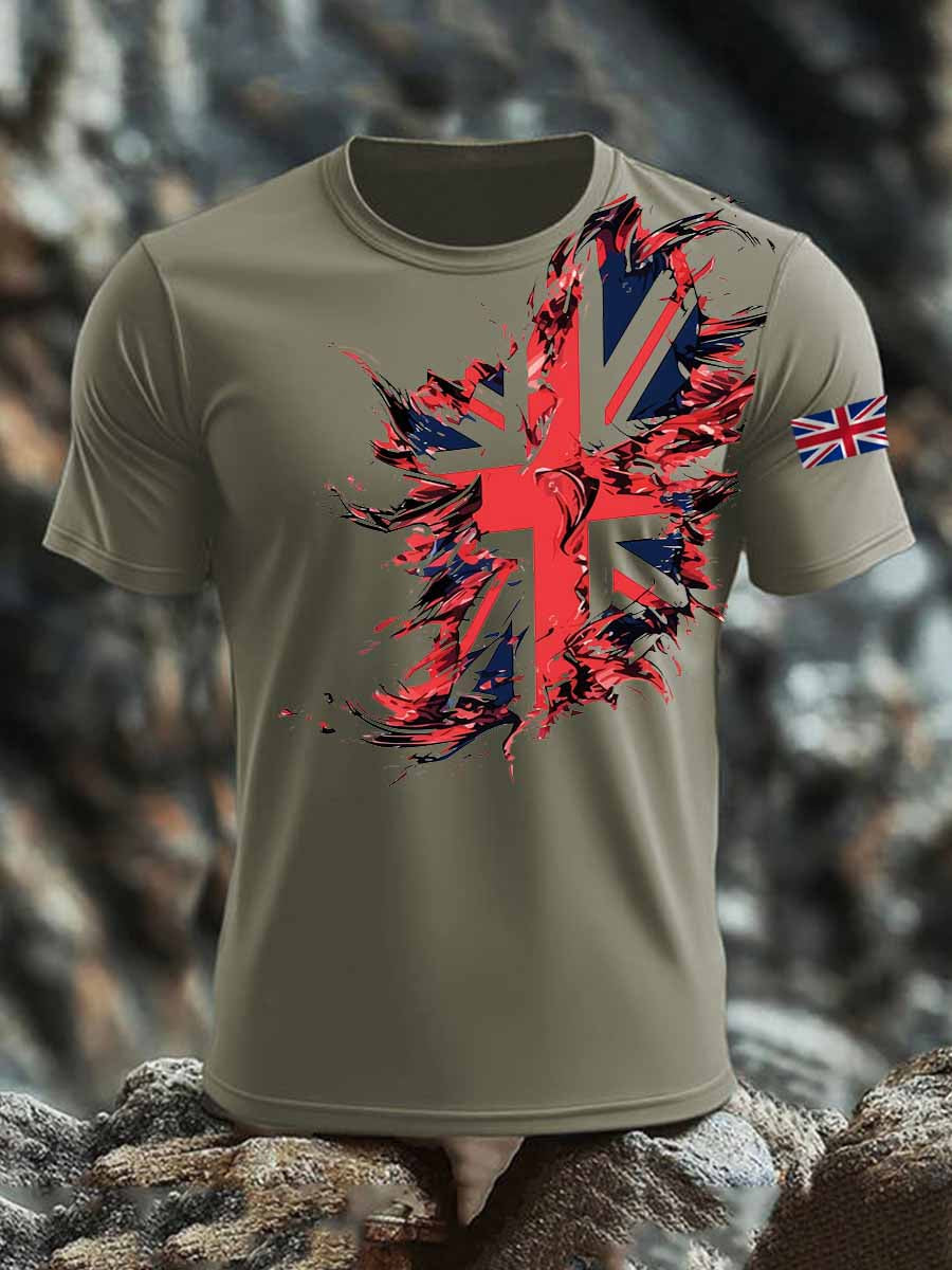 Men's British short sleeves t-shirt