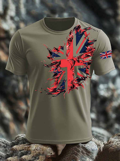 Men's British short sleeves t-shirt