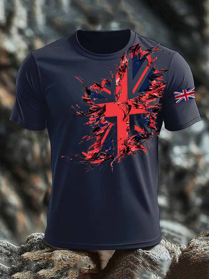 Men's British short sleeves t-shirt