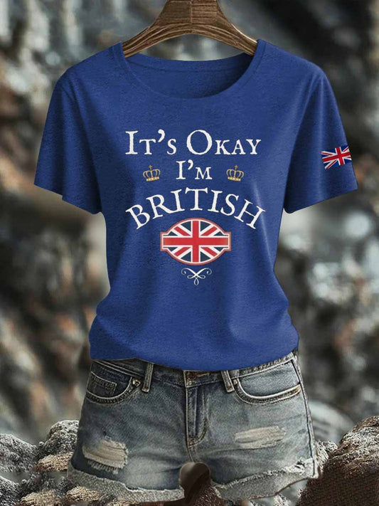 Women's British Iron On Short Sleeve T-Shirt