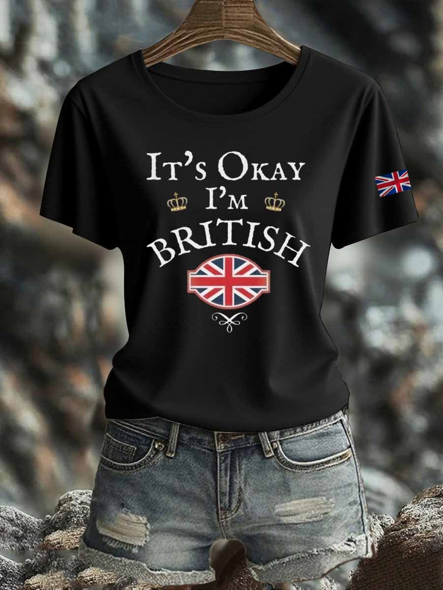 Women's British Iron On Short Sleeve T-Shirt