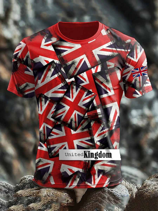 Men's British short sleeves t-shirt