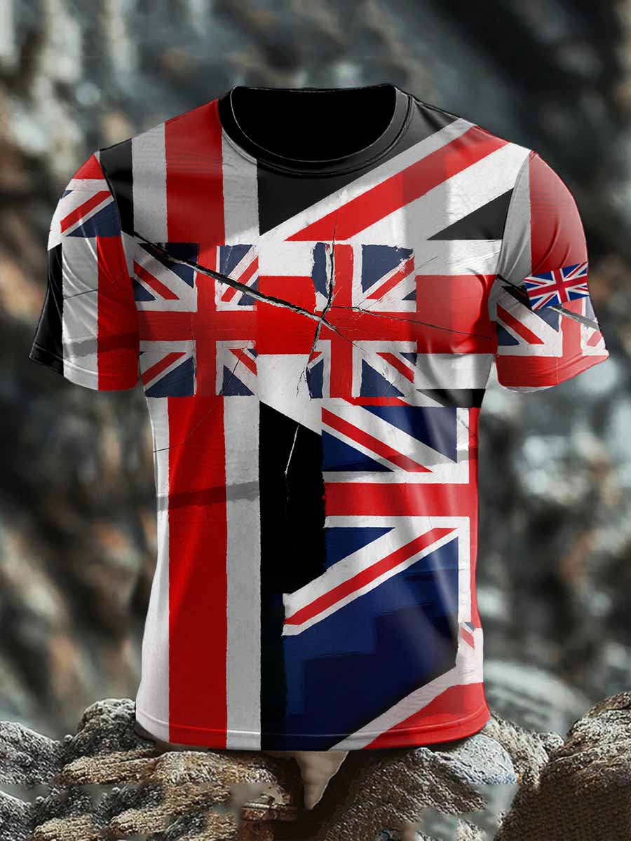Men's British short sleeves t-shirt