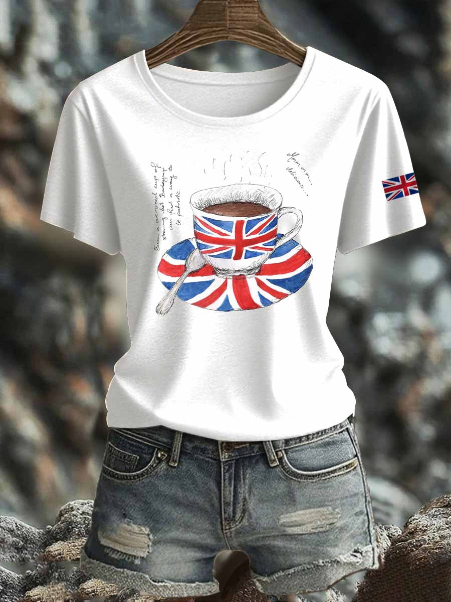 Women's British Iron On Short Sleeve T-Shirt
