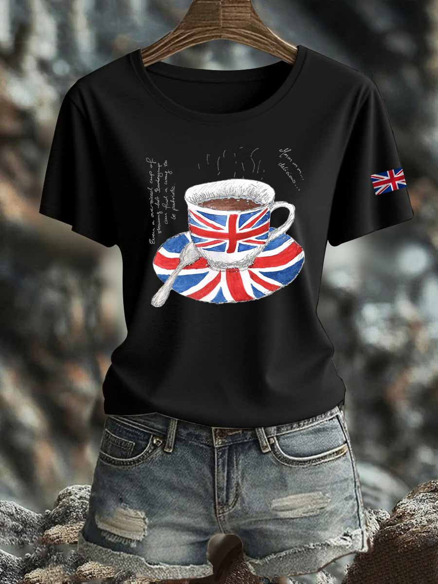 Women's British Iron On Short Sleeve T-Shirt