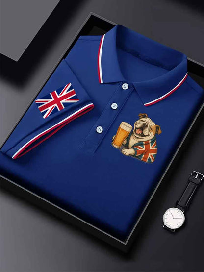 Men's Vintage England Flag Casual Shirt