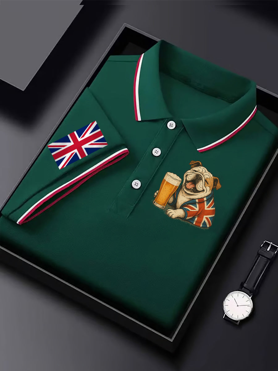 Men's Vintage England Flag Casual Shirt