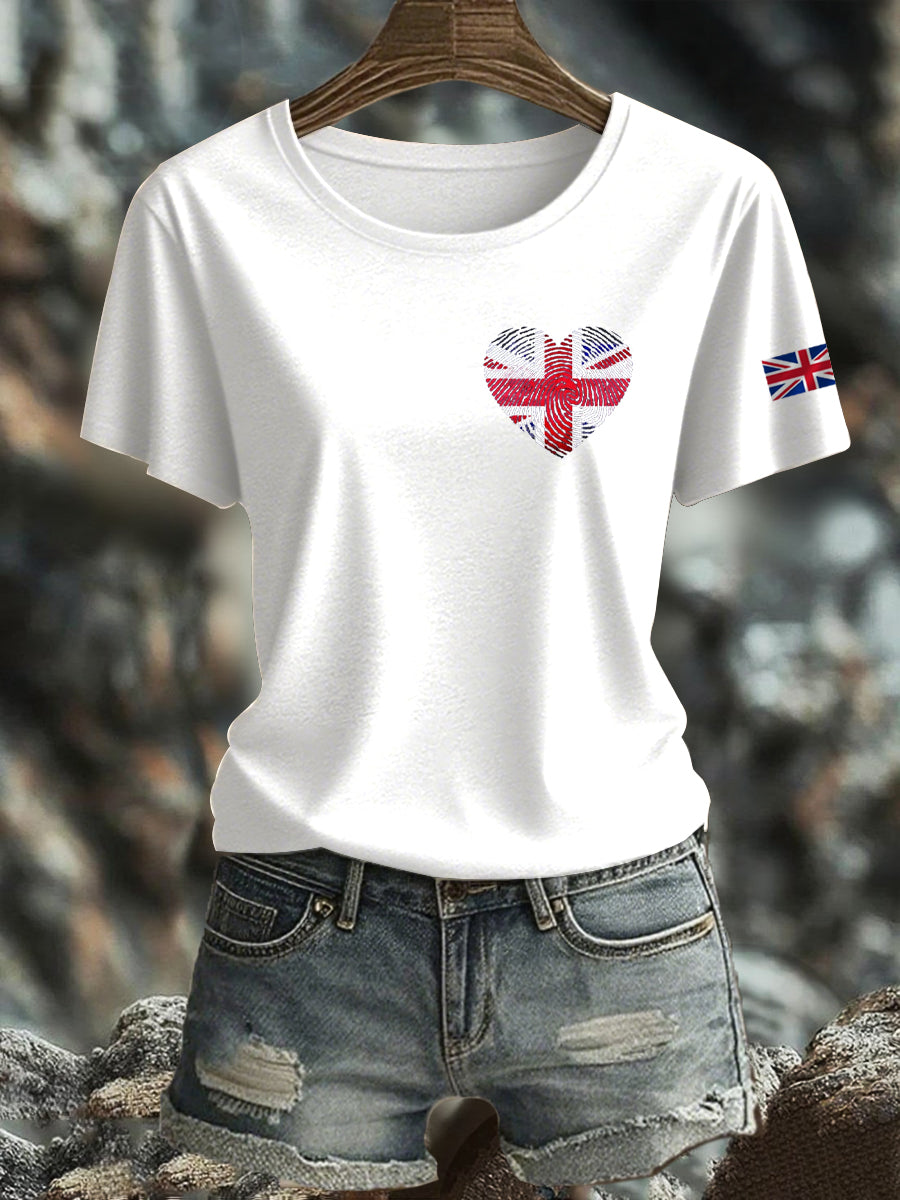 Women's  British Iron On Short Sleeve T-Shirt