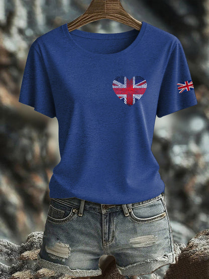 Women's  British Iron On Short Sleeve T-Shirt