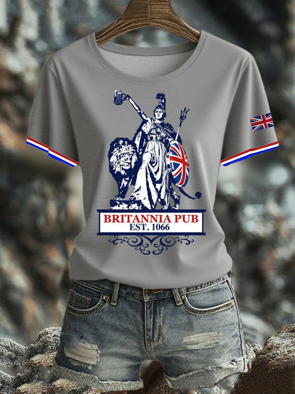 Women's British short-sleeved T-shirt