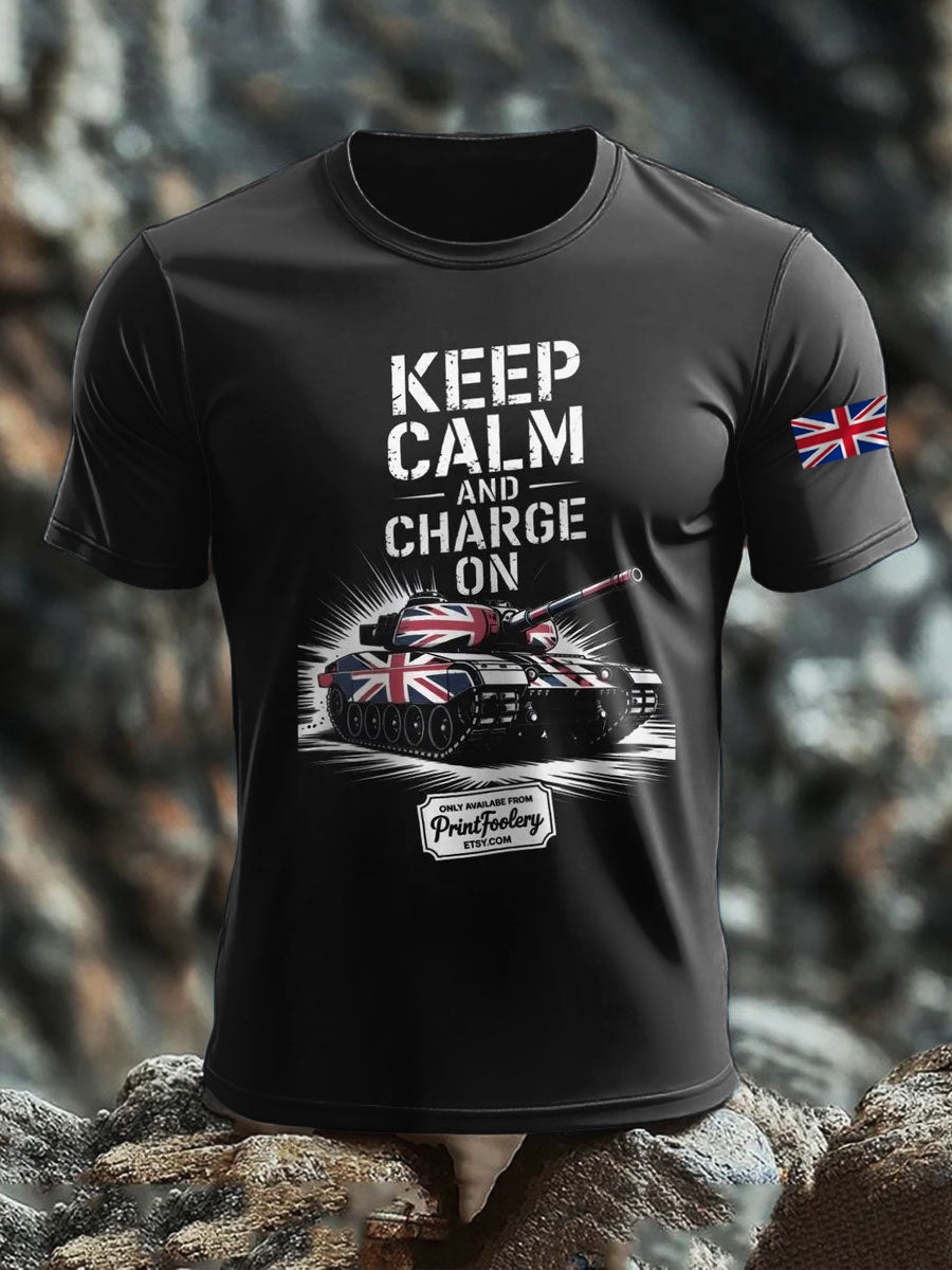 Men's  British short sleeves t-shirt