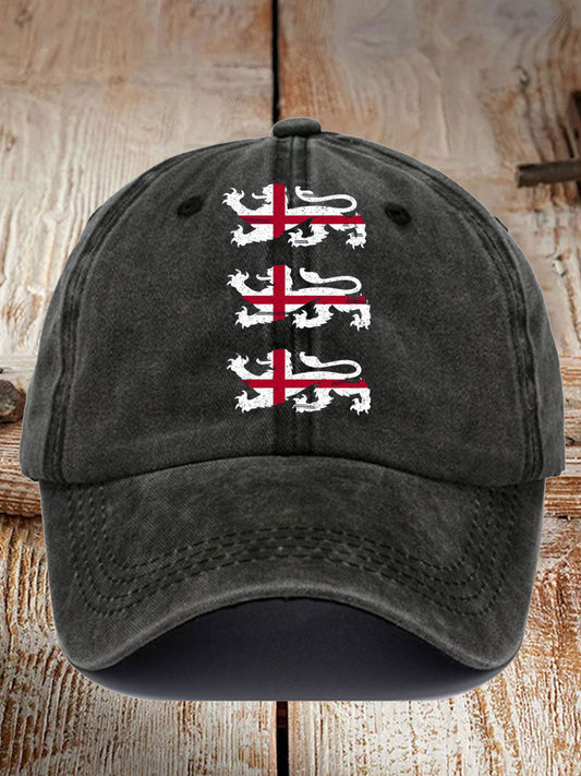 Unisex UK England Football Lover Champion Printed Hat