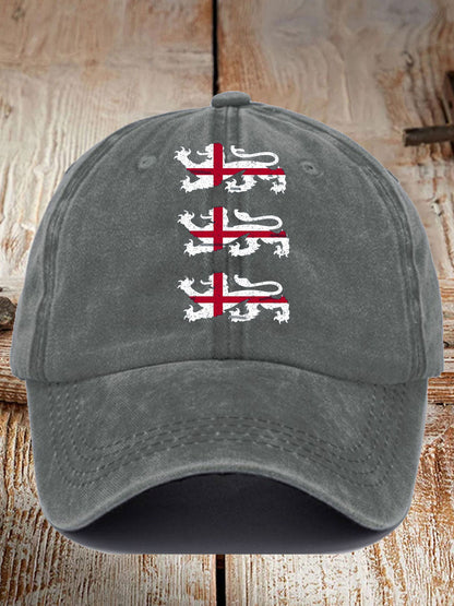 Unisex UK England Football Lover Champion Printed Hat