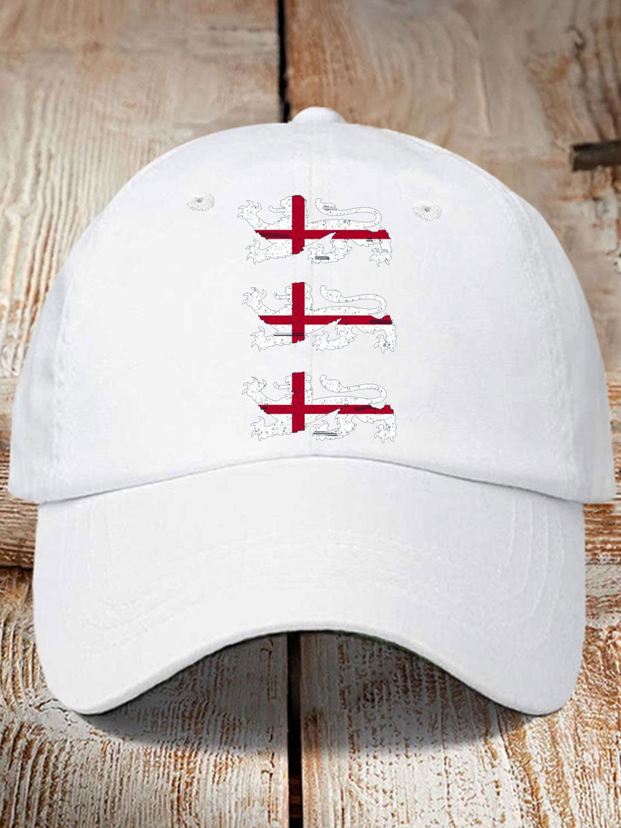 Unisex UK England Football Lover Champion Printed Hat