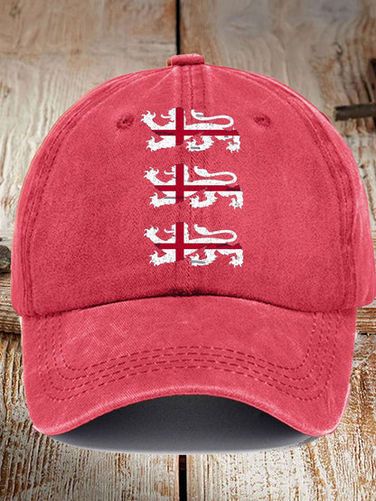 Unisex UK England Football Lover Champion Printed Hat