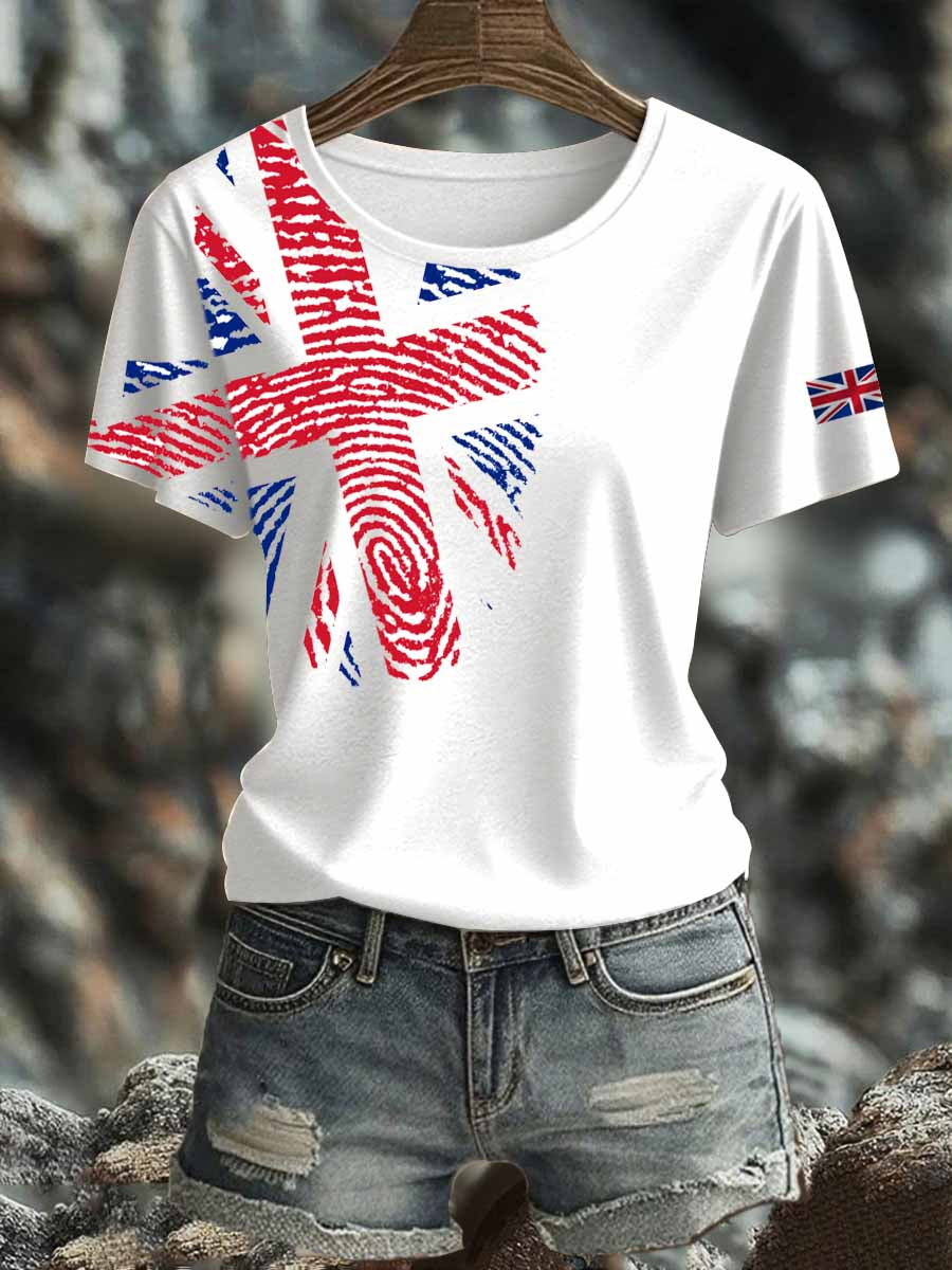 Women's British short-sleeved T-shirt