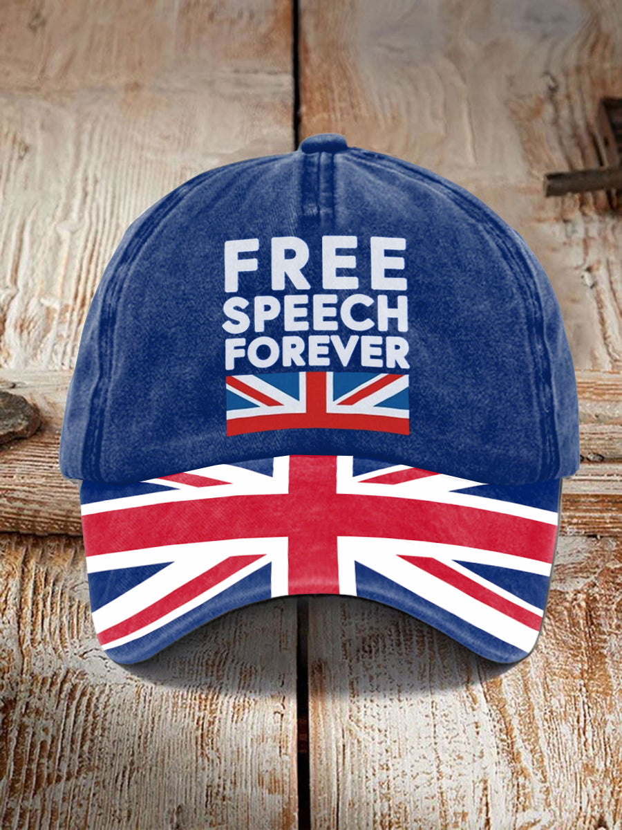 Unisex Free Speech Forever UK Hat