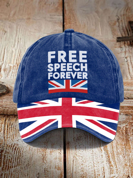 Unisex Free Speech Forever UK Hat