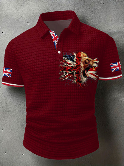 Men's UK Flag Printed Casual Tops