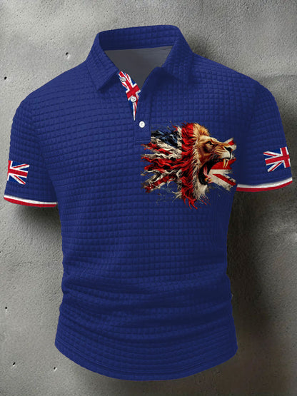 Men's UK Flag Printed Casual Tops