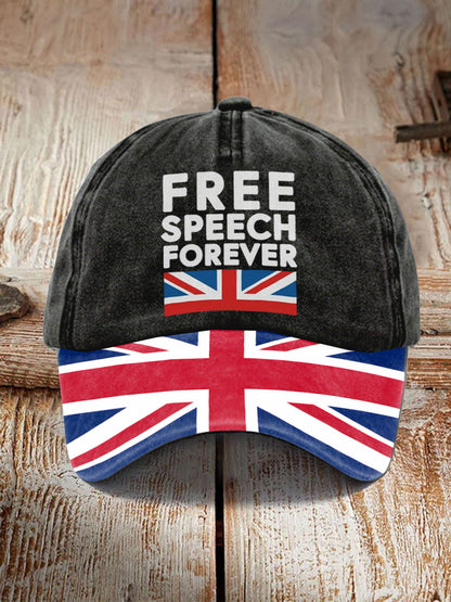 Unisex Free Speech Forever UK Hat