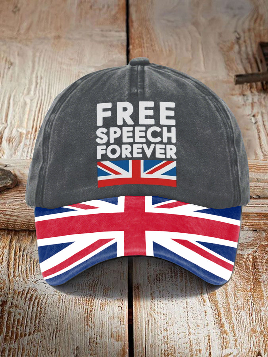 Unisex Free Speech Forever UK Hat