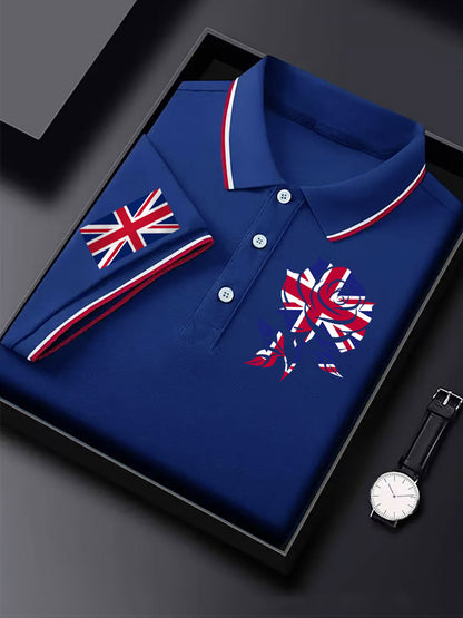 Men's Vintage England Flag Casual Shirt