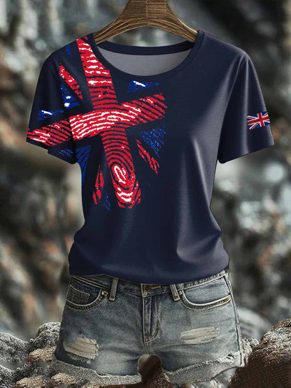 Women's British short-sleeved T-shirt
