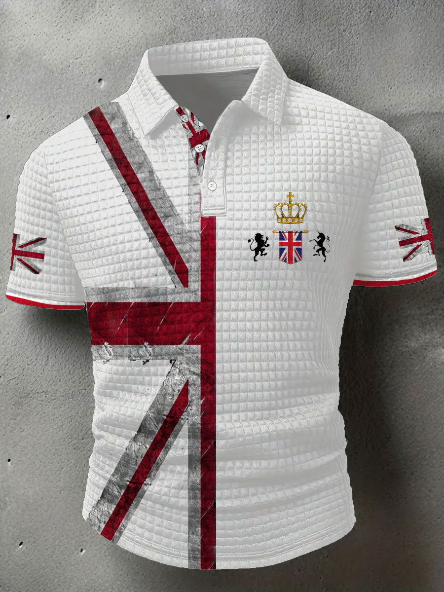 Men's UK Flag Printed Casual Tops