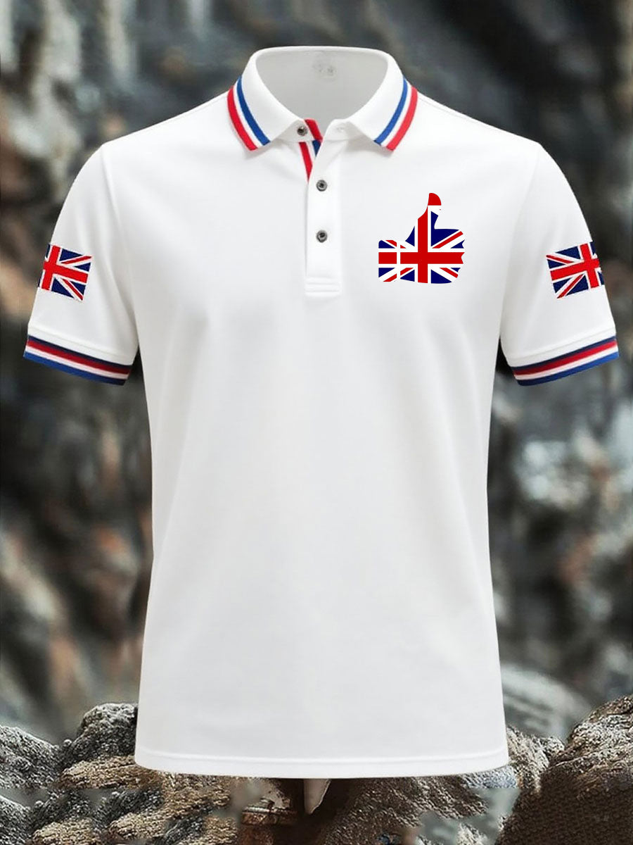 Men's Vintage England Flag Casual Shirt